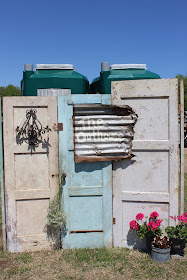 Hiding port a potties at a wedding