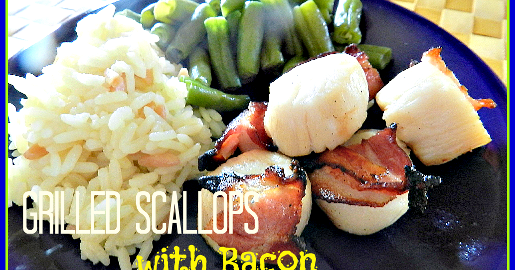 Ducks 'n a Row Grilled Scallops with Bacon