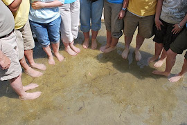 Two Of These Feet Are Not Like The Others!  Jordan River, Israel