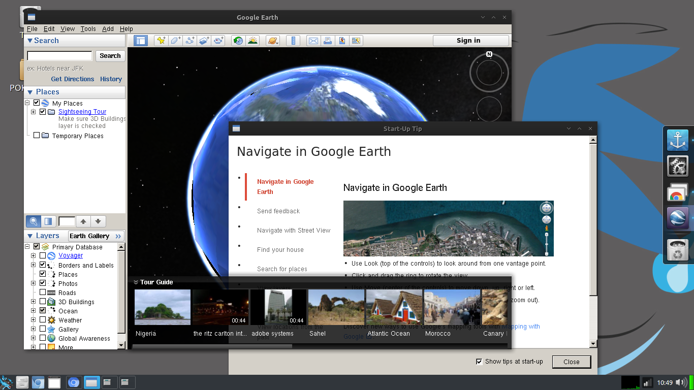 Install Google earth in Archlinux