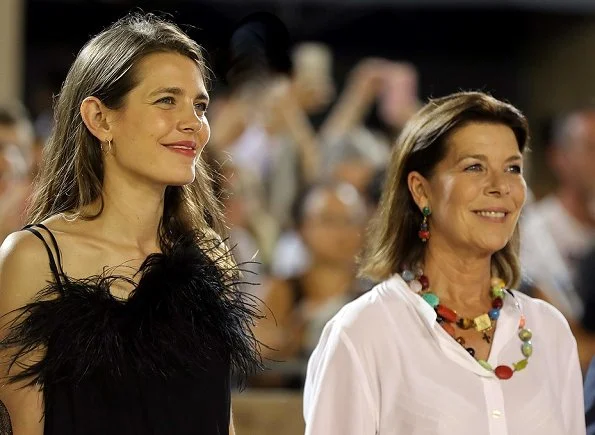 Princess Caroline, Beatrice Borromeo, Stefano Ercole Carlo, Matilde Borromeo, Princess Alexandra and Raphaël Casiraghi-Elmaleh