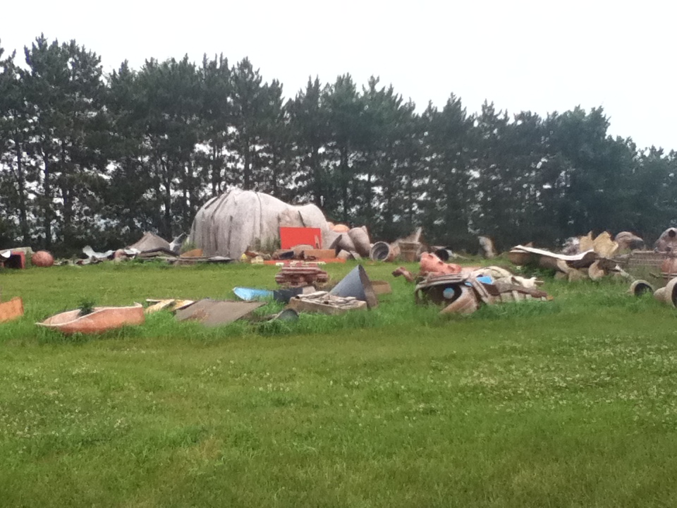 Wiscavenger Hunt Day 3, Sight 27 FAST Fiberglass Statue Mold Yard, Sparta WI