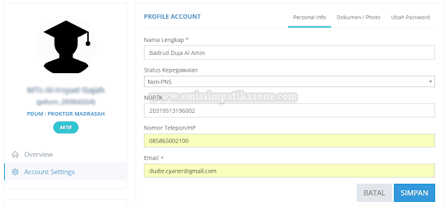 Cara Login dan Mengisi Profil Aplikasi PDUM Dengan Benar
