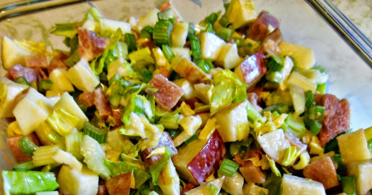 Apple Celery and Ham Toss