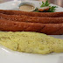 Cheesy sausage & Fresh Mango Juice at Hoopa Cafe Miri