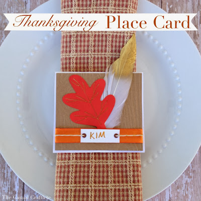 Thanksgiving place card greeting card