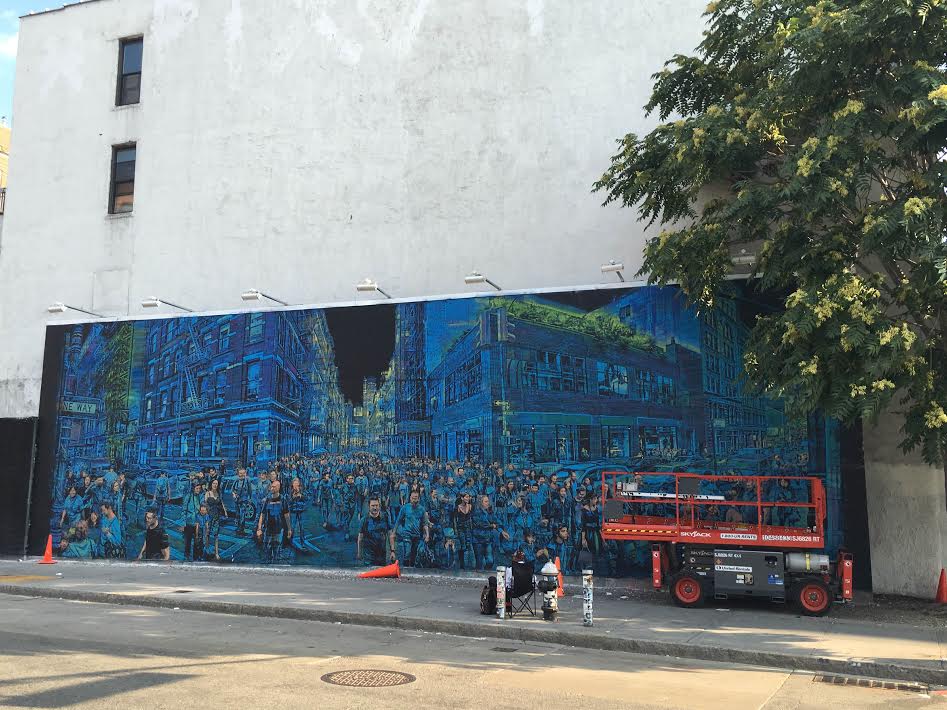 EV Grieve The Houston/Bowery Mural Wall coming to Life