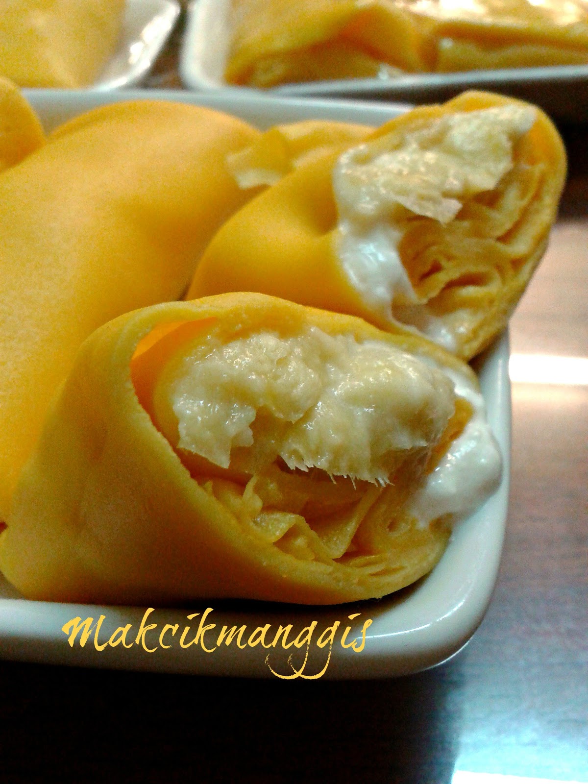 Jom masak, jom makan makan: Kuih Dadar Durian.