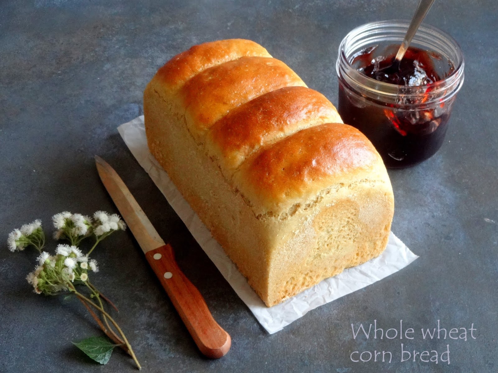 Whole Wheat Corn Bread Whole Wheat Maize Bread Ambrosia
