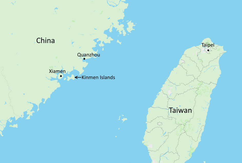 kinmen islands map