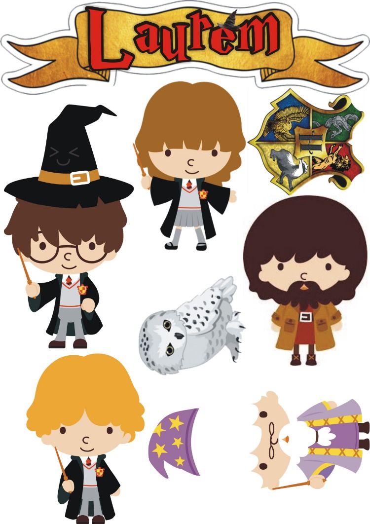 Harry Potter Babies Free Printable Cake Toppers. Oh My Fiesta! for Geeks