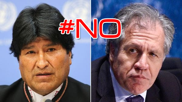 Luis Almagro y Evo Morales
