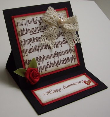 Stamping with Loll: Musical Notes Easel Card