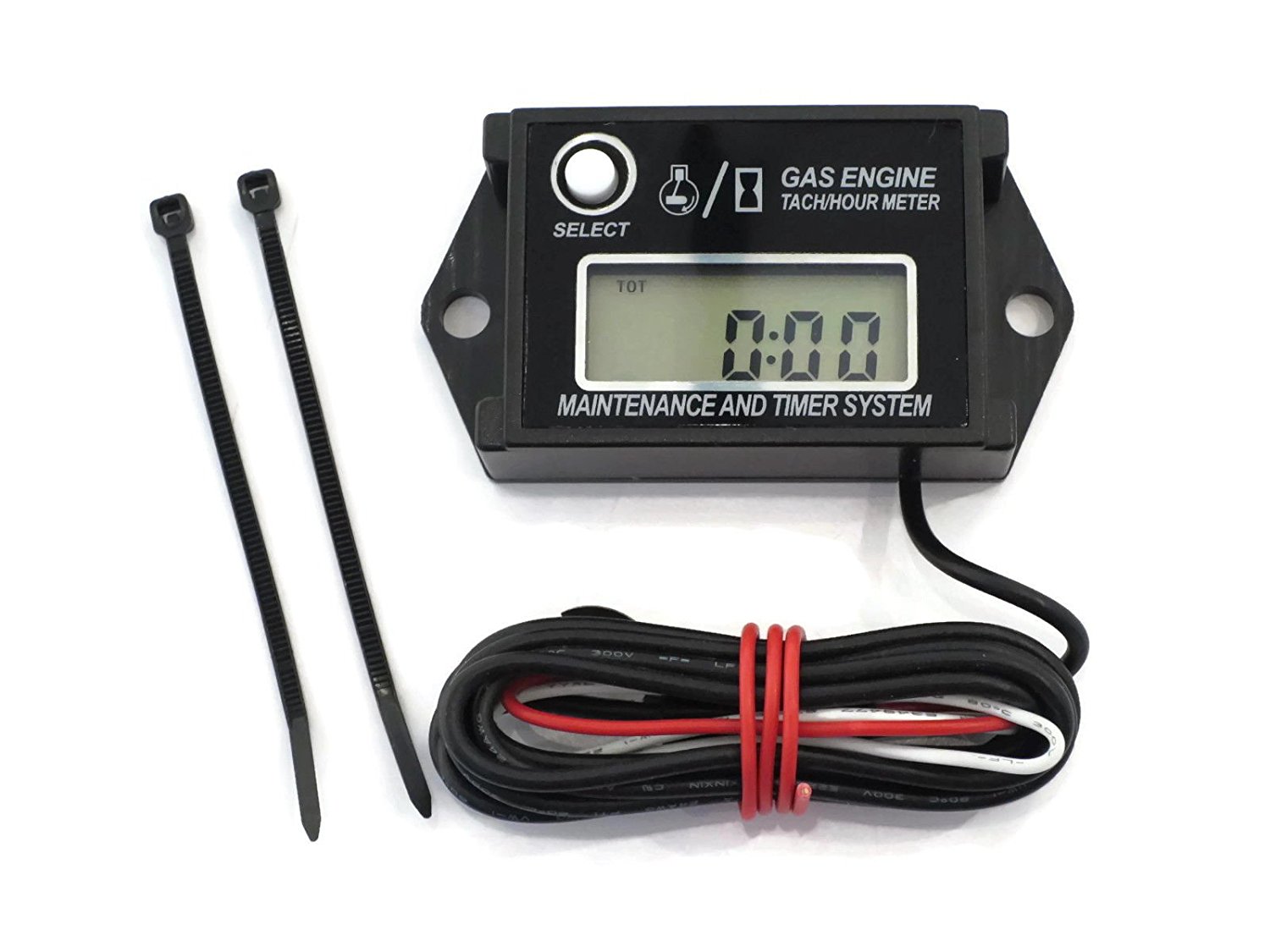 Tachometer for Lawn Mower Engines Hour Meter for Lawn & Garden Tractors