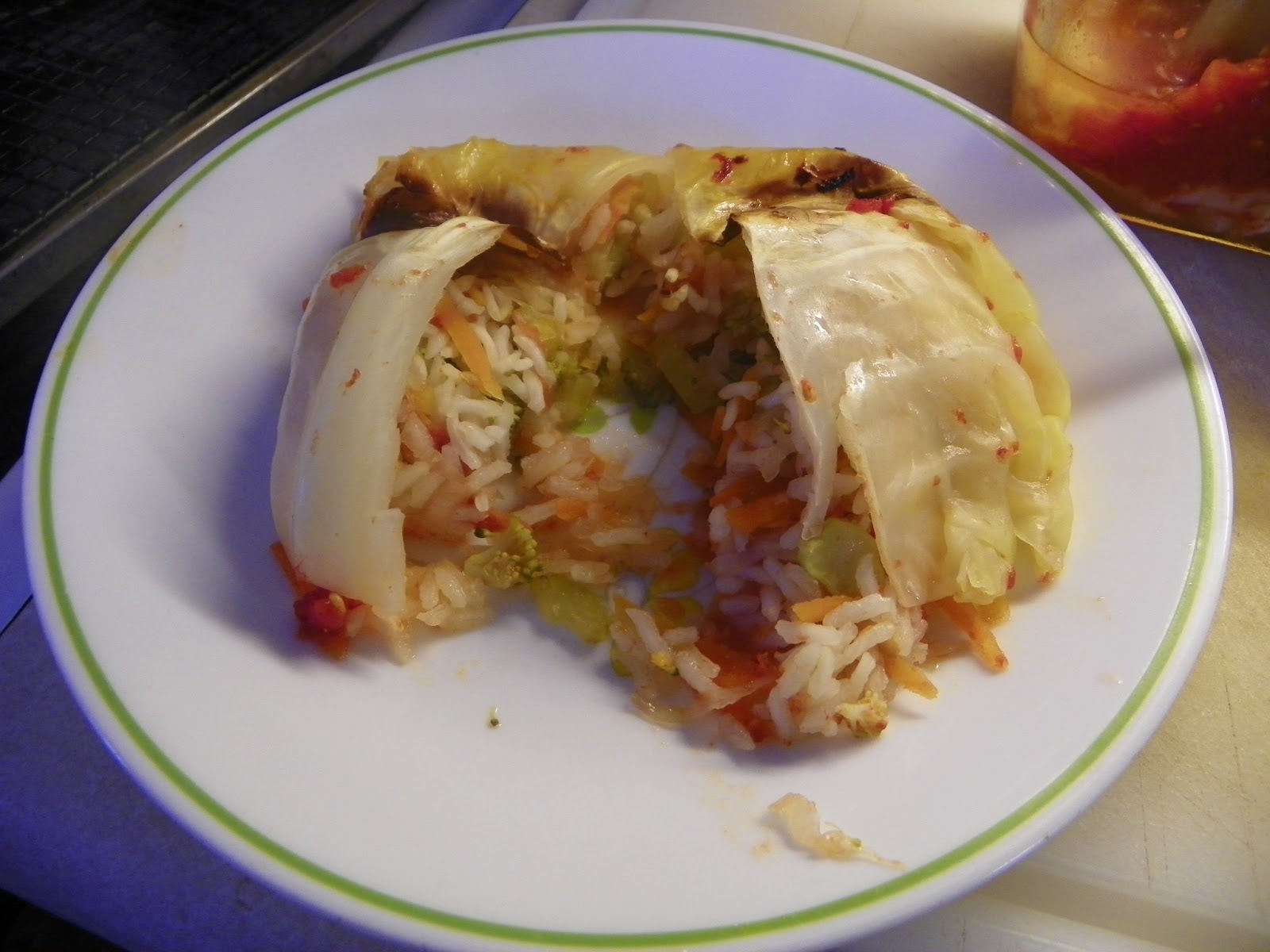 Dicky Bird's Nest Vegetable Cabbage Rolls Weight Watcher Friendly