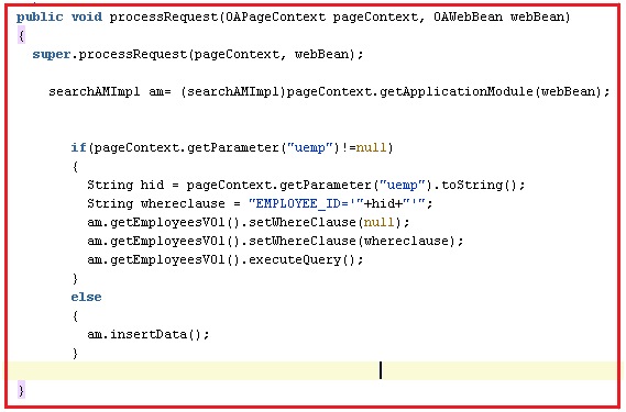 OAF by SSPatil: Update Page in OAF