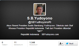Inilah Akun-Akun Twitter Presiden SBY yang Palsu