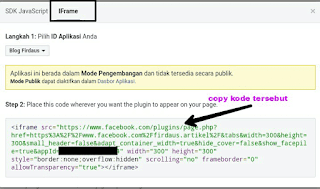 Kode Iframe Widget Fanspage Kode Iframe Widget Fanspage yang harus Anda pasang di blog