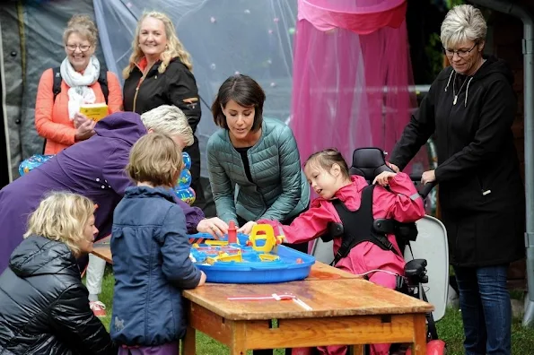 Princess Marie of Denmark attended the Special Schools Sports Day (Specialskolernes Idrætsdag 2015) held at the Aabenraa Stadium