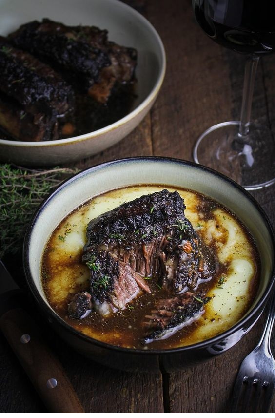 Classic Red Wine-Braised Beef Short Ribs
