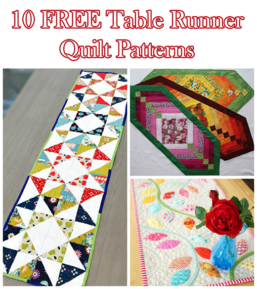 10 FREE Table Runner Quilt Patterns You’ll Love