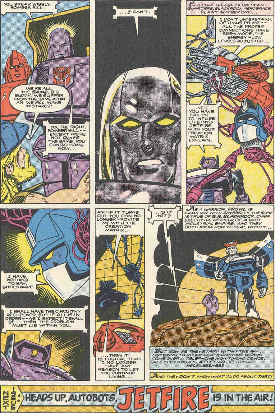 Read online The Transformers (1984) comic -  Issue #10 - 23