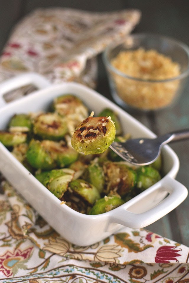 Seared Brussels Sprouts with Almonds