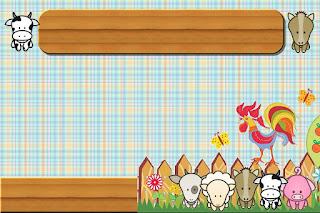 La Granja Bebés en Celeste: Invitaciones para Imprimir Gratis. Para hacer invitaciones, tarjetas, marcos de fotos o etiquetas, para imprimir gratis de La Granja Bebés en Celeste.
