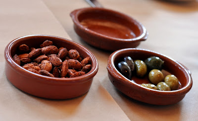 Seasoned and Toasted Almonds and Mediterranean Olives - Photo by Taste As You Go