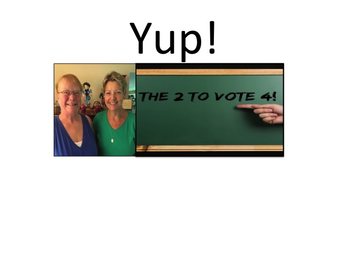 The ONLY 2 to VOTE 4!  (H2 & H4)