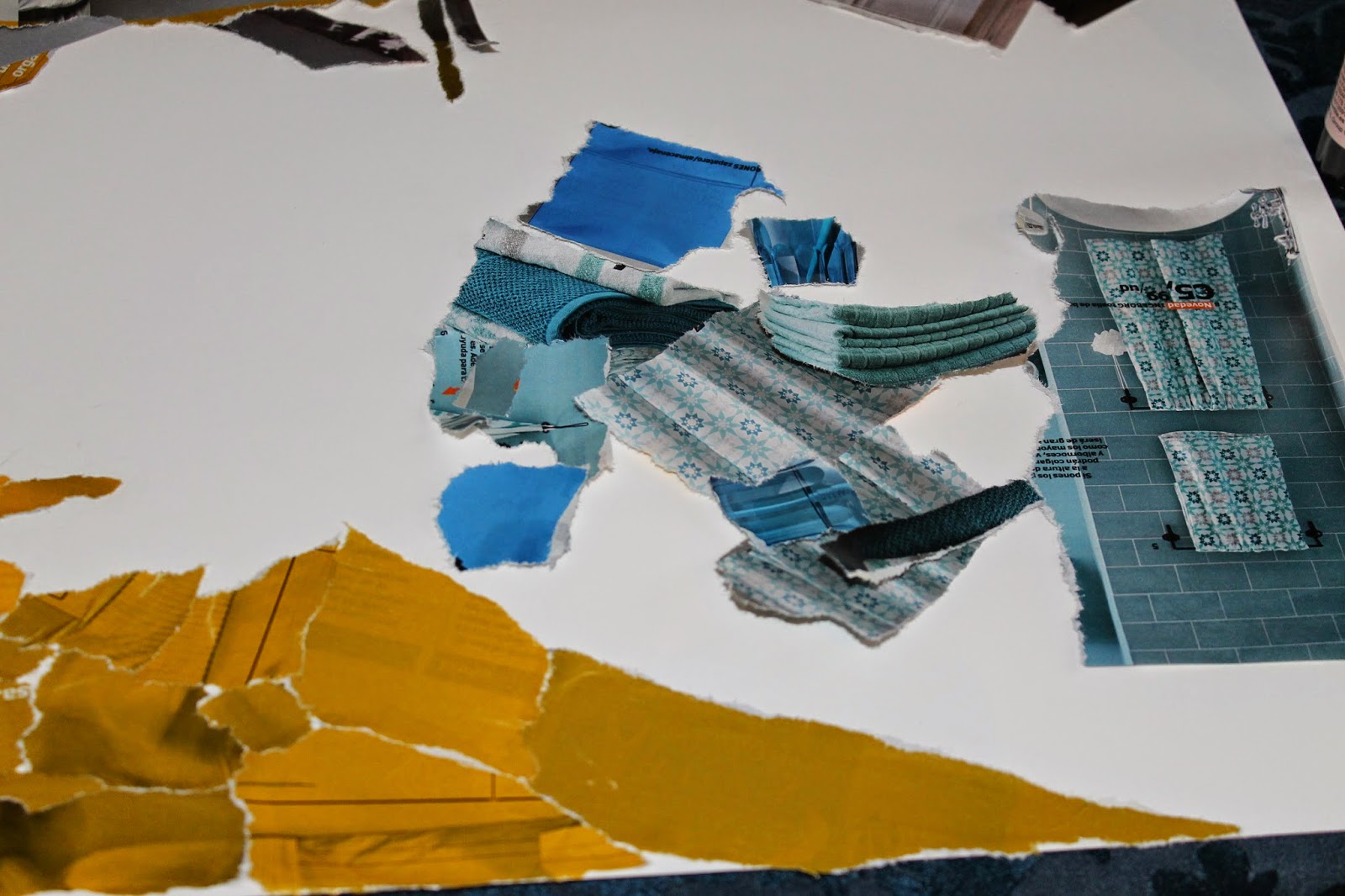 HANDMADE: TAREA 2 - Cuadro papel rasgado