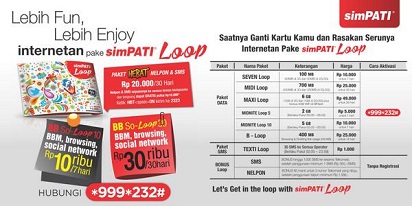 Paket Internet Telkomsel Loop Unlimited Telkomsel Informa