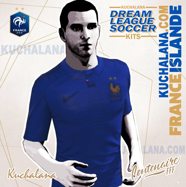 France 1919-2019 Centenary Kit - Dream League Soccer Kits - Kuchalana