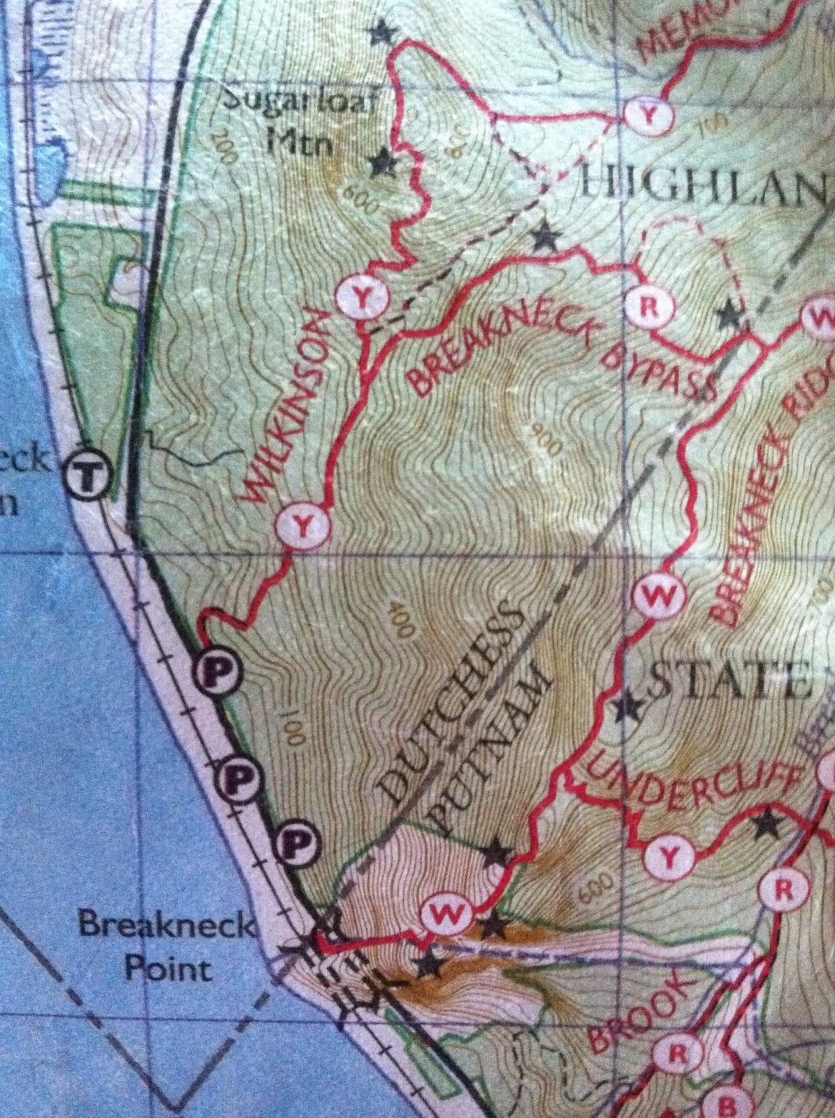 Vaclav's Hovel: Breakneck Ridge, White-Red-Yellow Loop