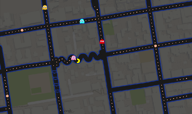 Google Maps Pacman images