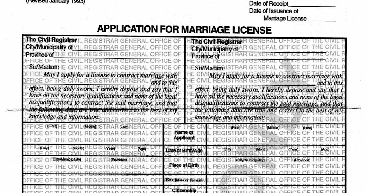 Scribbles of an Event Planner Requirements to Acquire a Marriage License