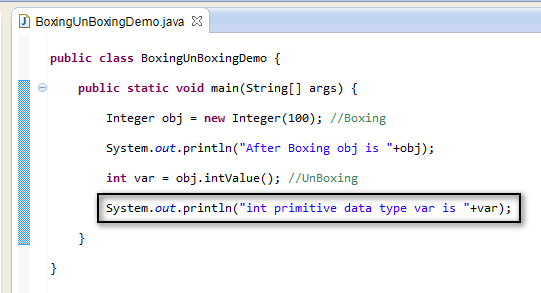 Selenium-By-Arun: 250. Boxing and UnBoxing