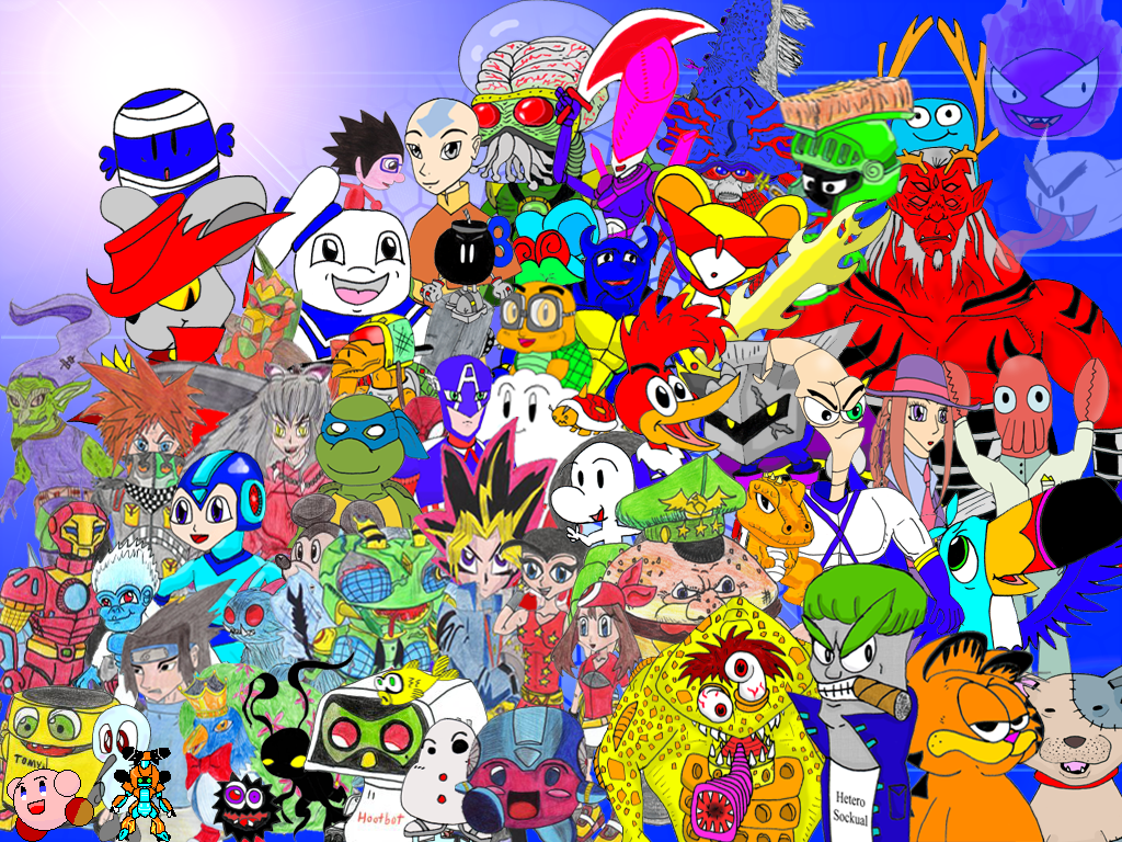 WaffleAfterHours: The Name That Character collages