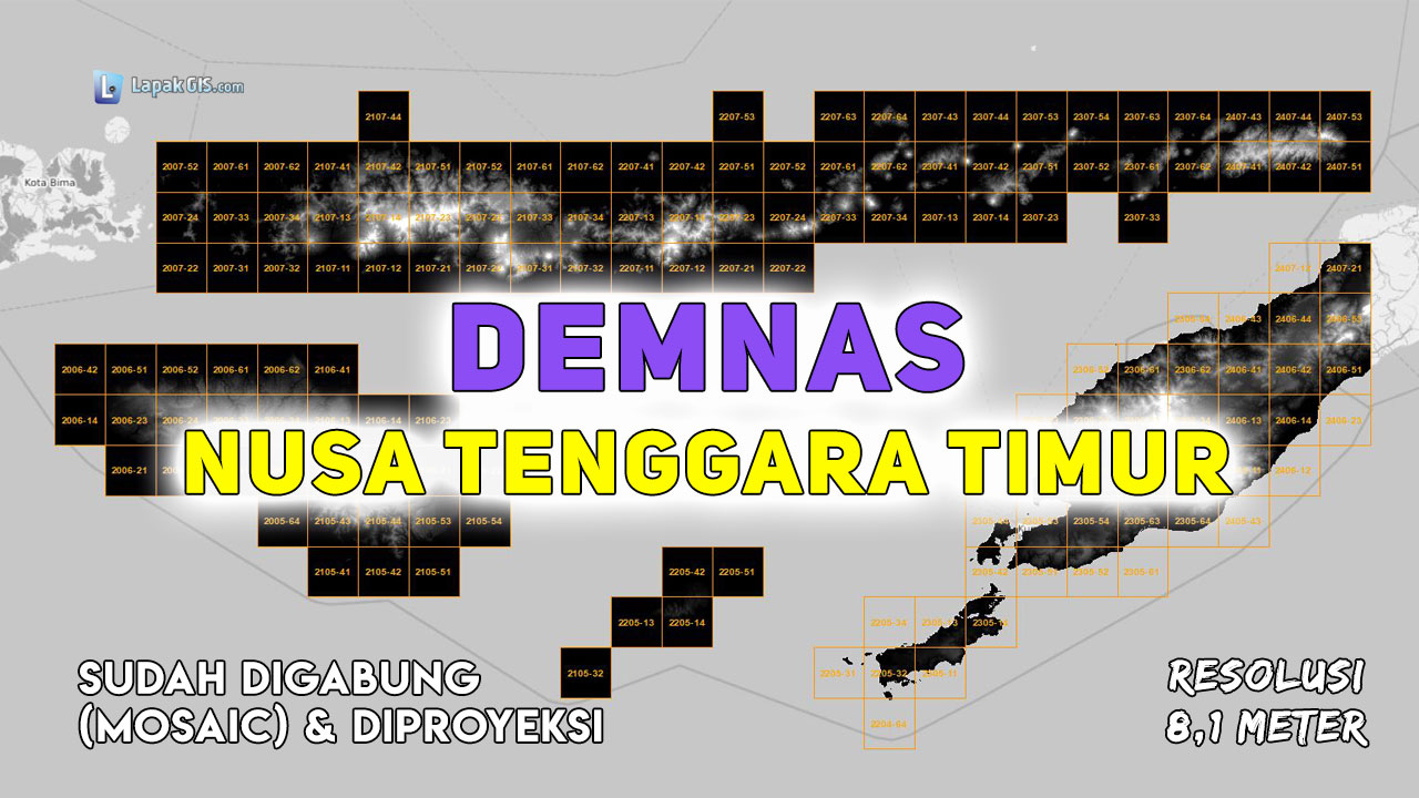 DEM Nasional (DEMNAS) Provinsi Nusa Tenggara Timur Terbaru