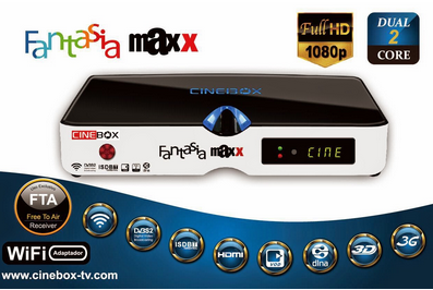 CINEBOX FANTASIA HD MAXX DUAL CORE - ESPECIFICAÇÕES - 25/04/2015 