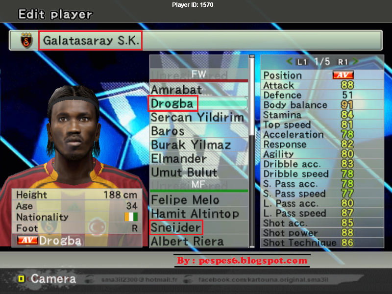download Option file pes 6 / Update pemain pes 6 terbaru 2013