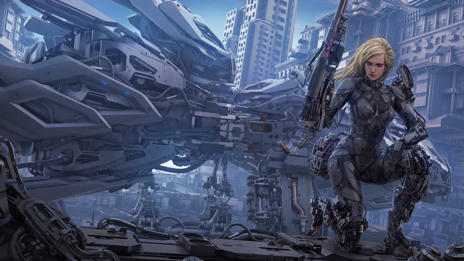 Sci-Fi, Female, Soldier, 8K, #4.955
