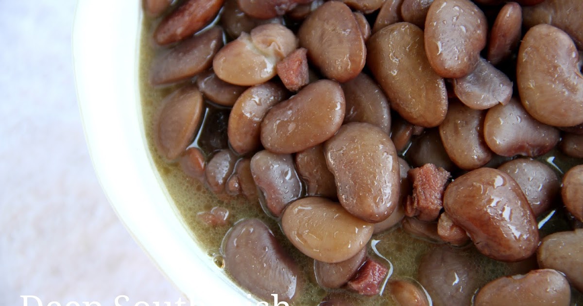 Deep South Dish: Southern Style Speckled Butter Beans