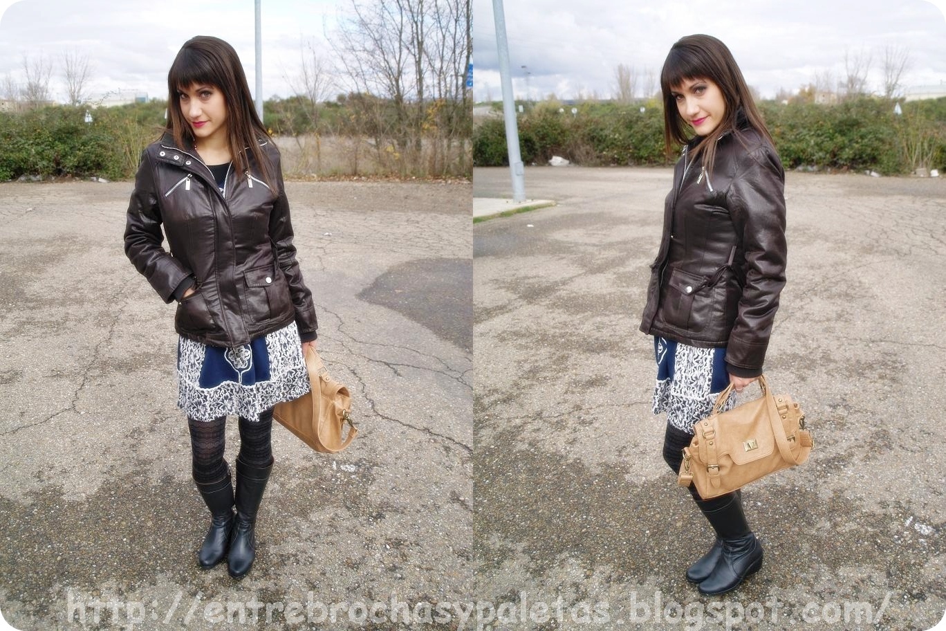 Entre brochas y paletas de Outfit rosa de África en la máquina de chocolate