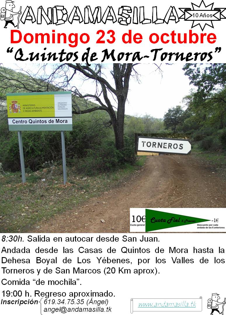 Andamasilla Quintos de MoraTorneros (23/10/2016)