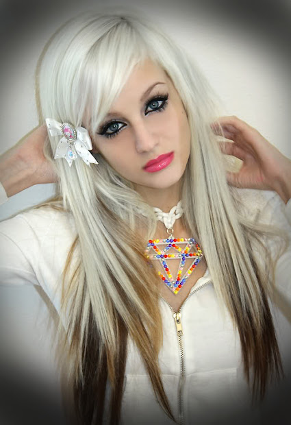 hair styles and makeup white scene