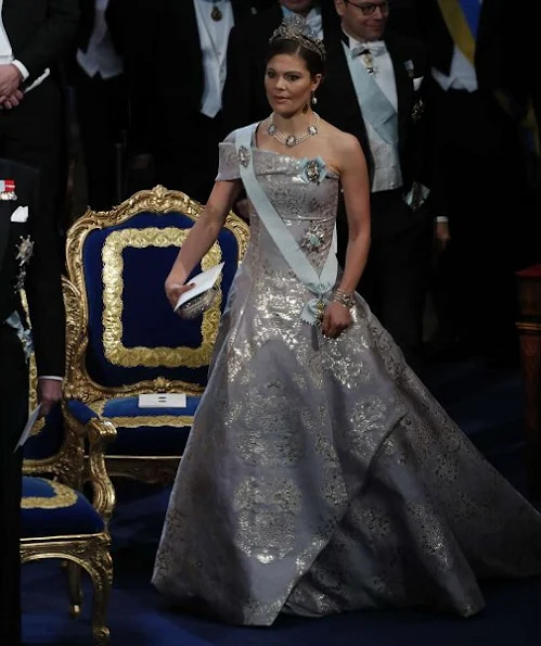 Queen Silvia, Crown Princess Victoria, Prince Daniel, Prince Carl Philip, Princess Sofia, Princess Madeleine and Christopher O'Neill attended 2016 Nobel award ceremony at Stockholm Concert Hall