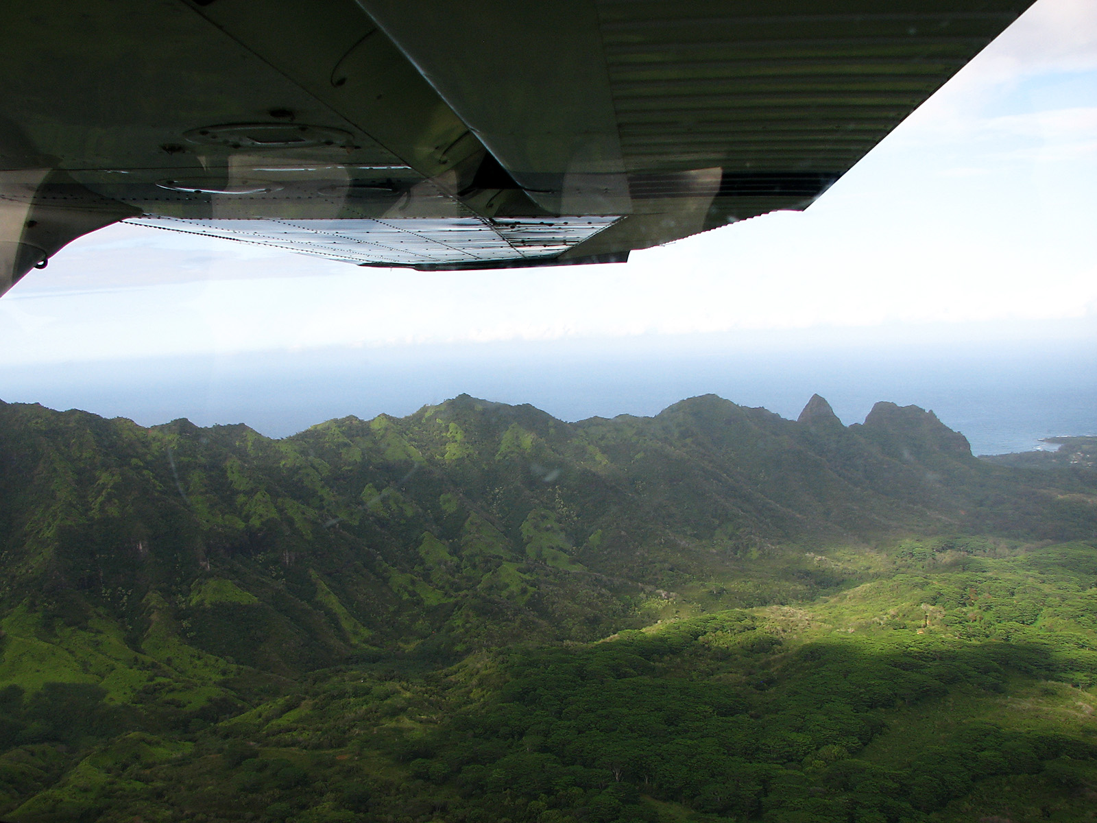 A mile of runway will take you anywhere. Crossing off Hawaii by flying