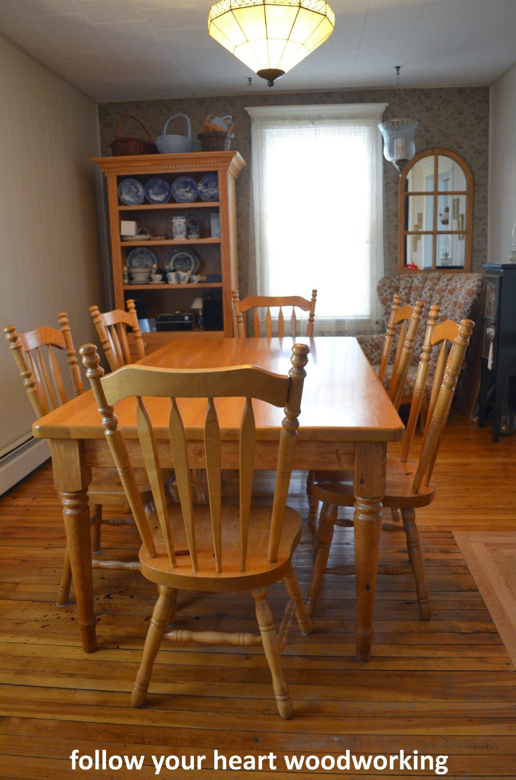 follow your heart woodworking Painting a Farmhouse Table and Chairs