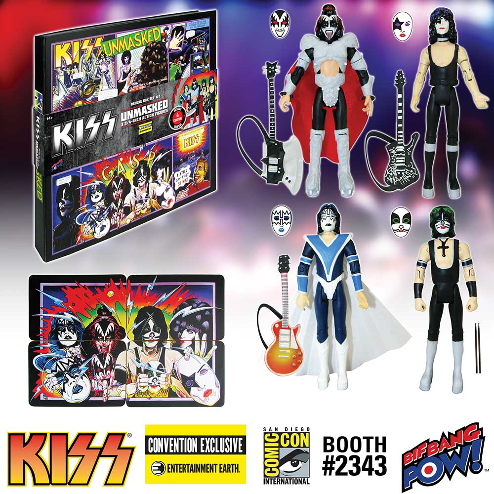 Deluxe Unmasked KISS Action Figure Set Will Rock San Diego ComicCon 2016